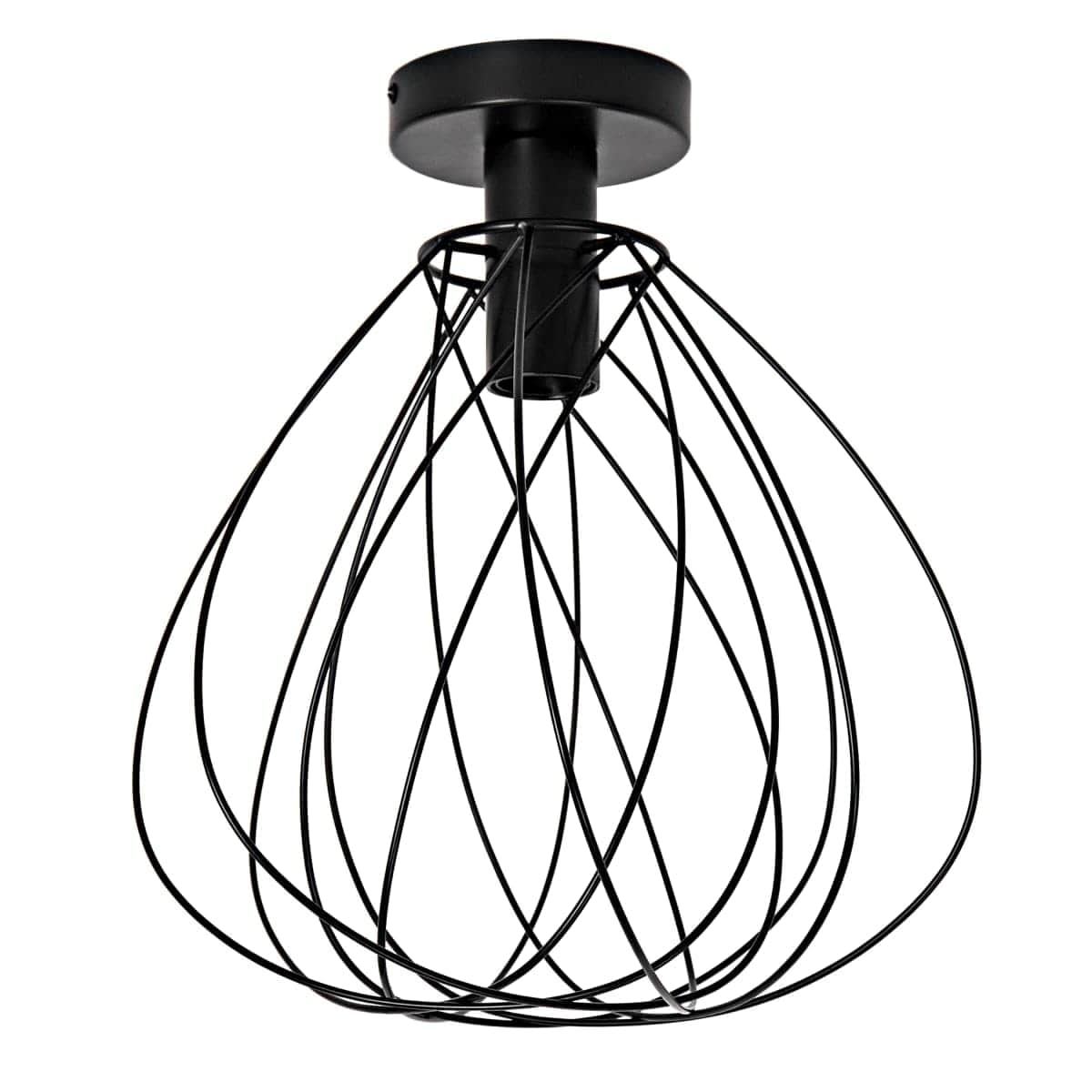 CEILING LAMP MERONE METAL BLACK D32 CM E27=60W - Premium  from Bricocenter - Just €49.99! Shop now at Maltashopper.com