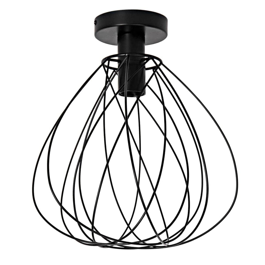 Bricocenter CEILING LAMP MERONE METAL BLACK D32 CM E27=60W