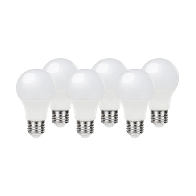 6 LED BULBS E27=60W DROP FROSTED WARM LIGHT - best price from Maltashopper.com BR420003560
