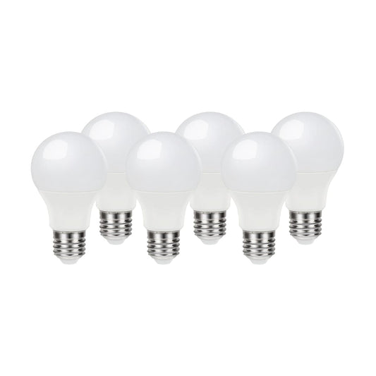 6 LED BULBS E27=60W DROP FROSTED WARM LIGHT