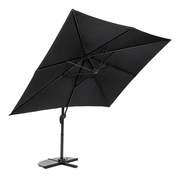 RIVA Parasol suspended without base for black parasol H 250 x W 240 x L 300 cm