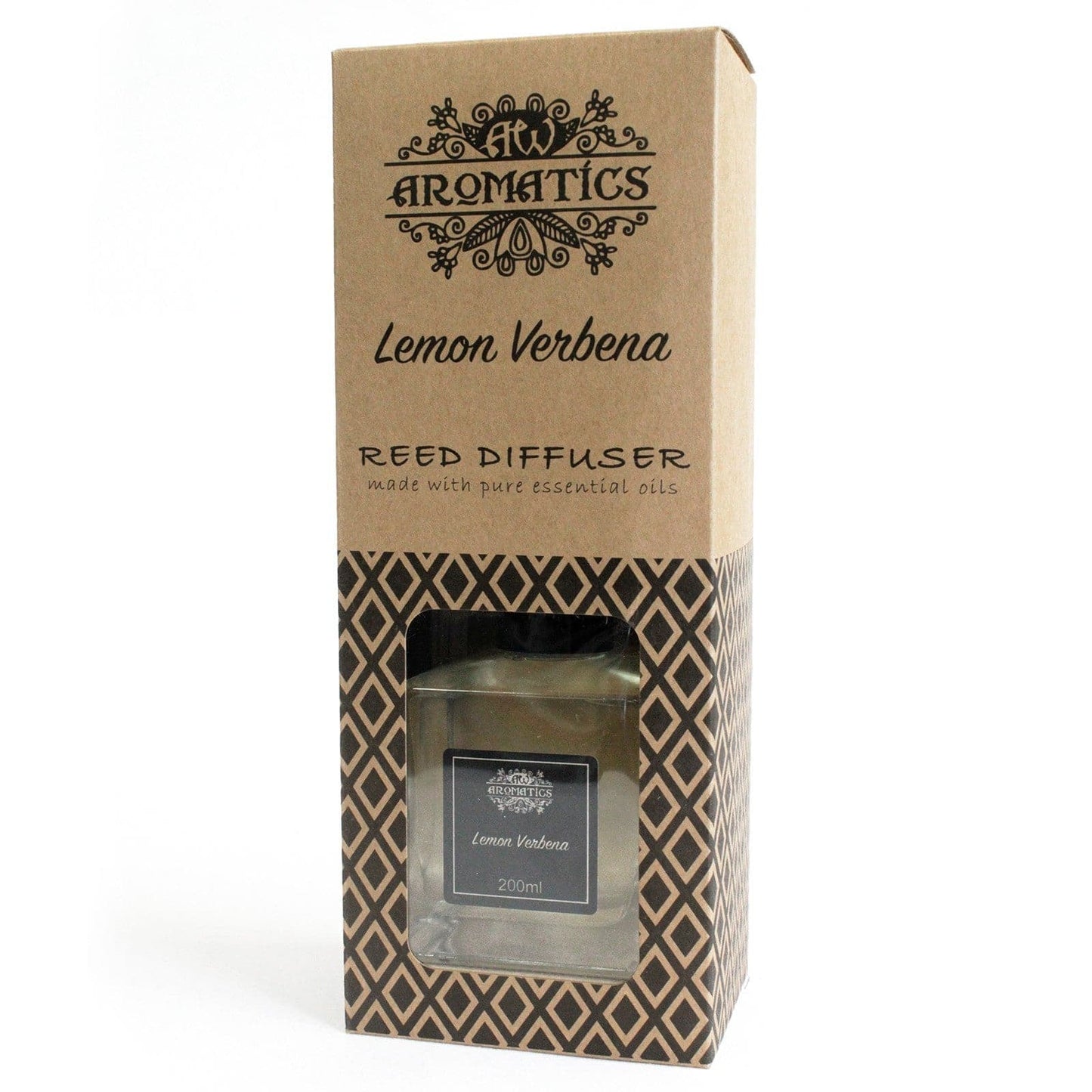 200ml Lemon Verbena Essential Oil Reed Diffuser - best price from Maltashopper.com RDEO-09