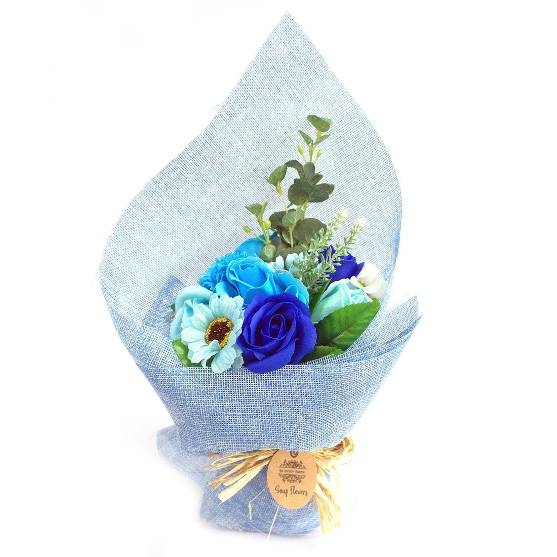 Standing Soap Flower Bouquet - Blue - best price from Maltashopper.com SFB-03
