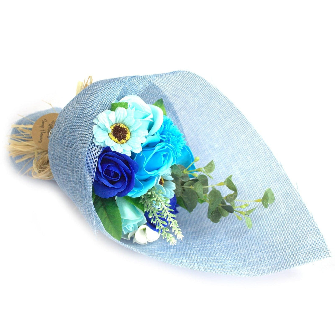 Standing Soap Flower Bouquet - Blue - best price from Maltashopper.com SFB-03