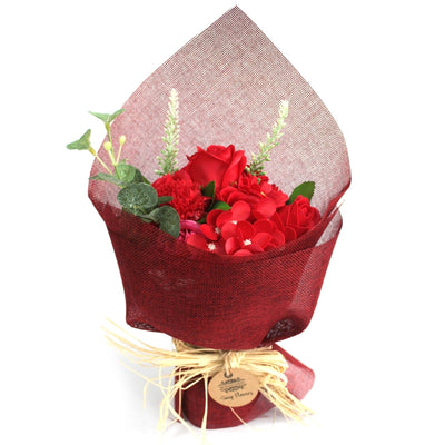 Standing Soap Flower Bouquet - Red - best price from Maltashopper.com SFB-02