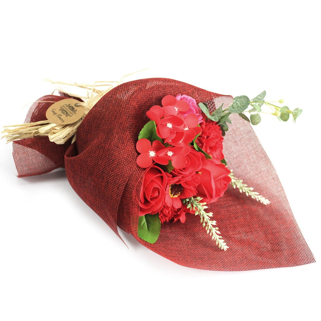 Standing Soap Flower Bouquet - Red - best price from Maltashopper.com SFB-02