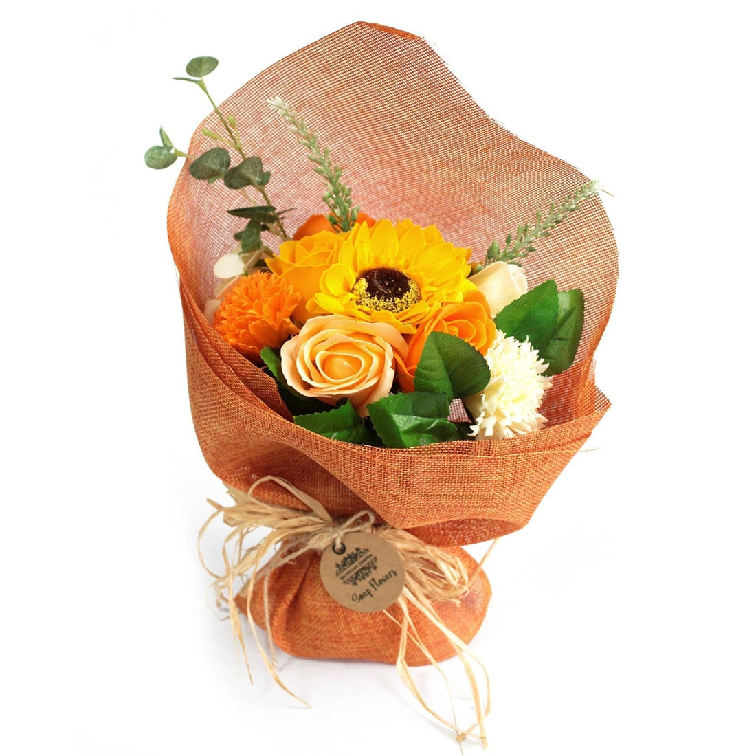 Standing Soap Flower Bouquet - Orange - best price from Maltashopper.com SFB-01