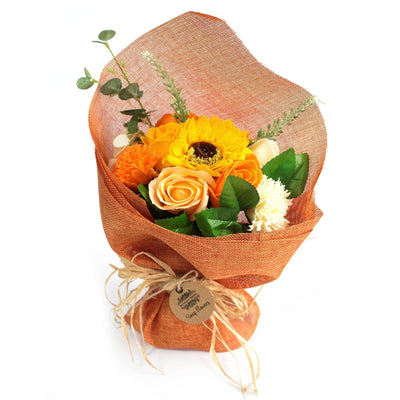 Standing Soap Flower Bouquet - Orange - best price from Maltashopper.com SFB-01