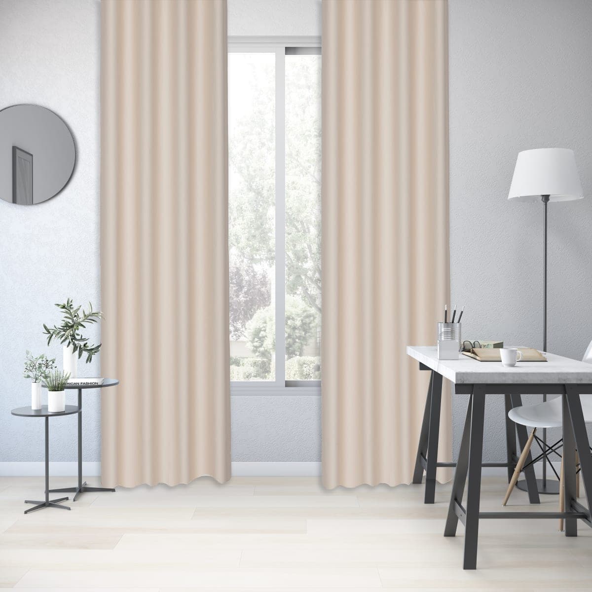 CURTAIN ALYCIA BLACKOUT ECRU 140X280 CM WITH EYELETS - best price from Maltashopper.com BR480251655