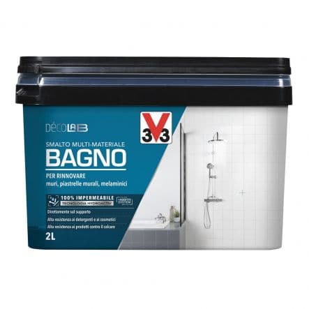 Bricocenter BATHROOM WALL AND TILE ENAMEL DEEP BLUE SATIN 2 LT