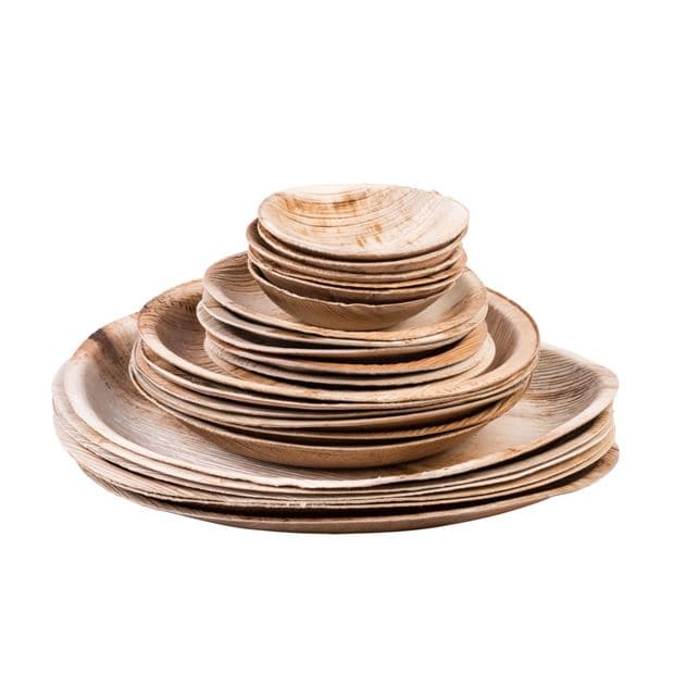 ARECA LEAF Bowls set of 6 naturalØ 13 cm - best price from Maltashopper.com CS631932