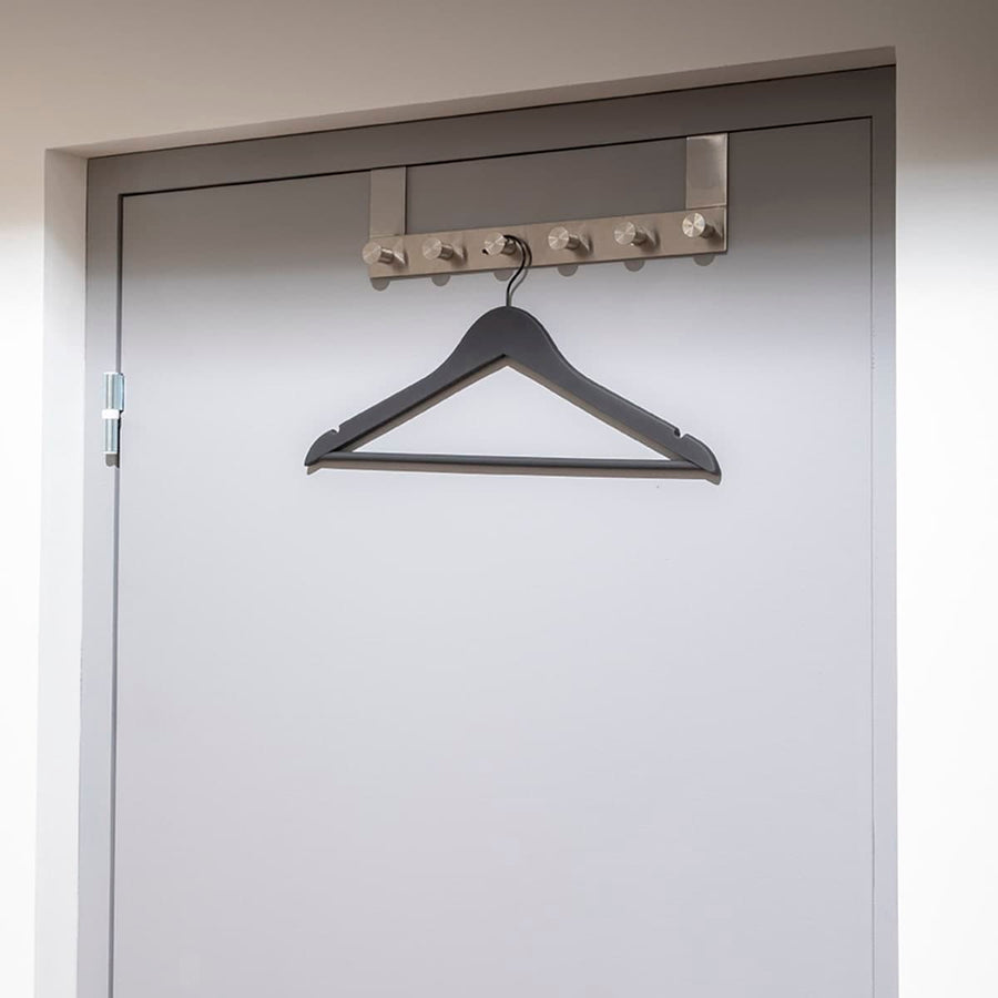 Bricocenter SET OF 4 SPACEO BLACK NON-SLIP HANGERS