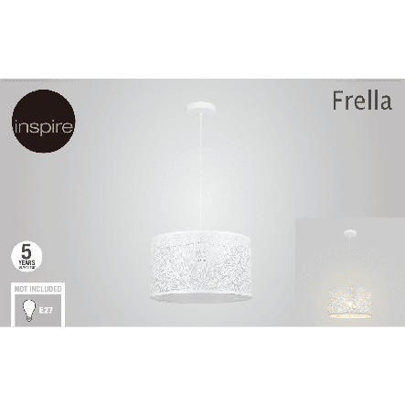 FRELLA METAL CHANDELIER WHITE D38 E27=60W - Premium Chandeliers from Bricocenter - Just €78.99! Shop now at Maltashopper.com