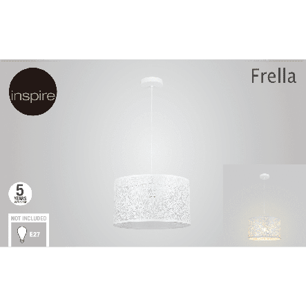 Bricocenter FRELLA METAL CHANDELIER WHITE D38 E27=60W