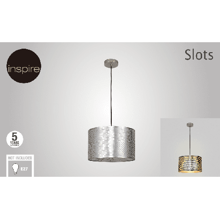 Bricocenter CHANDELIER SLOTS METAL NIKEL D38 E27=60W