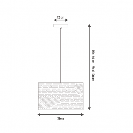 CHANDELIER SLOTS METAL NIKEL D38 E27=60W - best price from Maltashopper.com BR420007006