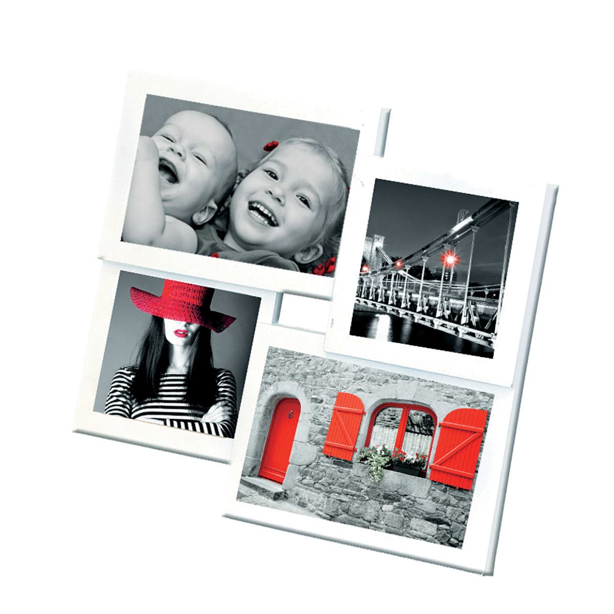Bricocenter PVC MULTIFOTO 28X26 CM 4 PLACES WHITE