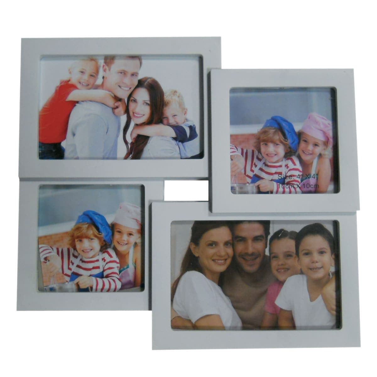 PVC MULTIFOTO 28X26 CM 4 PLACES WHITE - best price from Maltashopper.com BR480001548