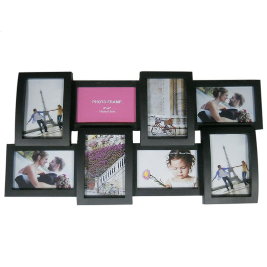 MULTIFOTO EASY 30X58 CM 8 PLACES PVC BLACK - best price from Maltashopper.com BR480005823