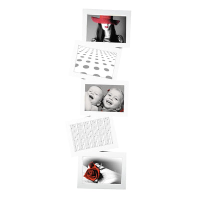 MULTIPHOTO 5 PLACES STORTY WHITE 74X26.5CM - best price from Maltashopper.com BR480003455