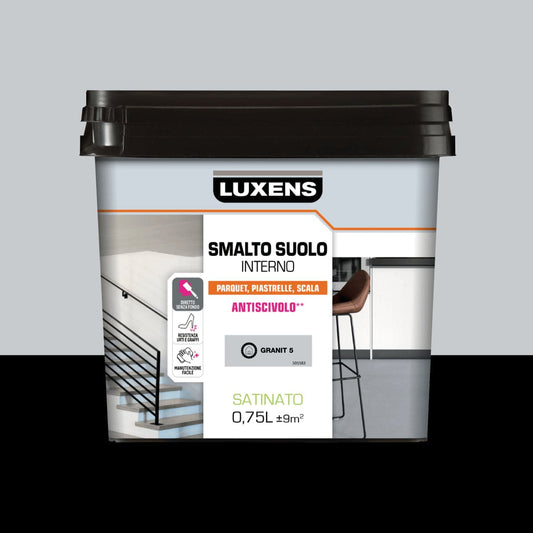 LUXENS GRANITE SATIN INTERIOR FLOOR ENAMEL 5 L 0.75 - best price from Maltashopper.com BR470001596