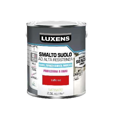 GARAGE FLOOR ENAMEL 2.5 L RED LUXENS - best price from Maltashopper.com BR470004847