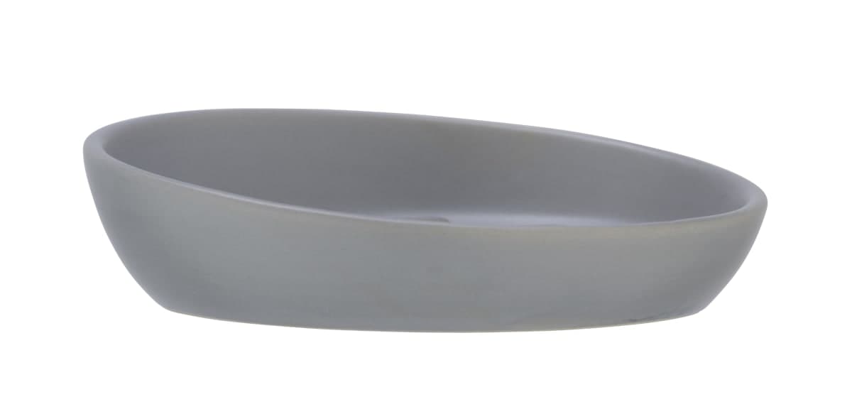 SOAP DISH SERIES BADI CERAMIC GREY - best price from Maltashopper.com BR430007430