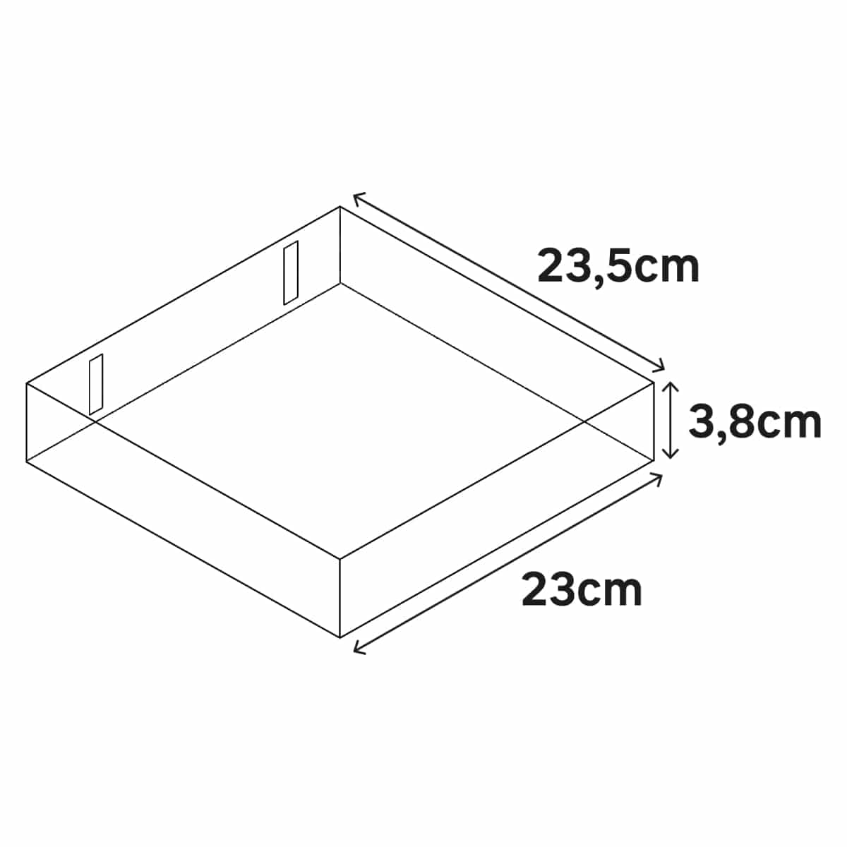 Bricocenter TAMBURED TABLE W23xD23xH3.8CM WHITE COLOUR