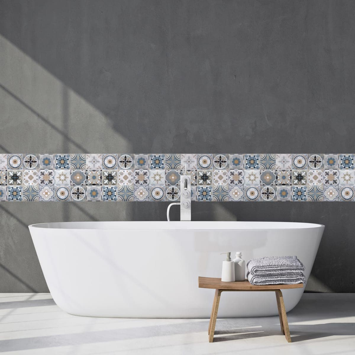 CEMENTINE TILE STICKER 30X30CM