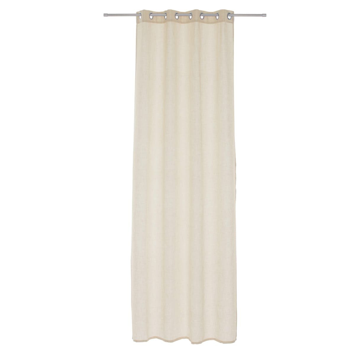 CHARLY ECRU OPAQUE CURTAIN 140X280 WITH EYELETS - best price from Maltashopper.com BR480001631