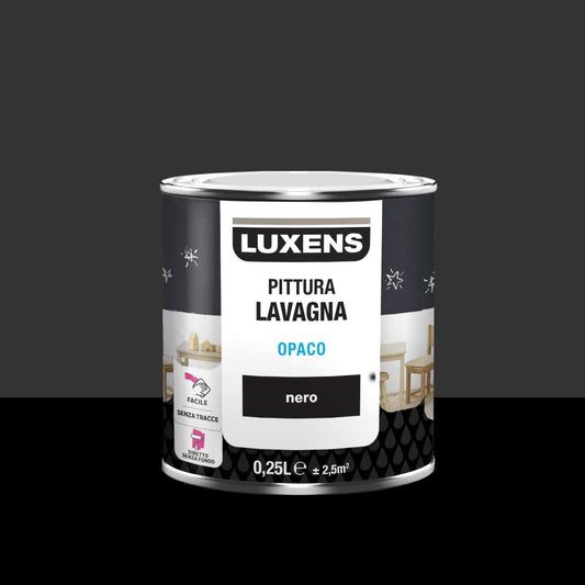 LUXENS BLACK MATT CHALKBOARD PAINT 250ML - best price from Maltashopper.com BR470004850