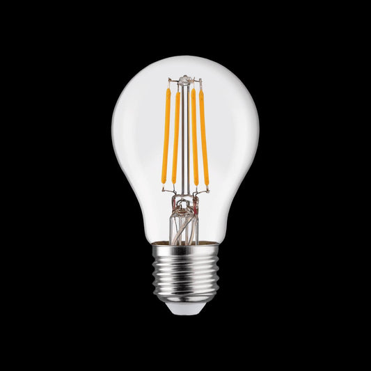 LED BULB E27=60W DROP TRANSPARENT WARM LIGHT - best price from Maltashopper.com BR420007790