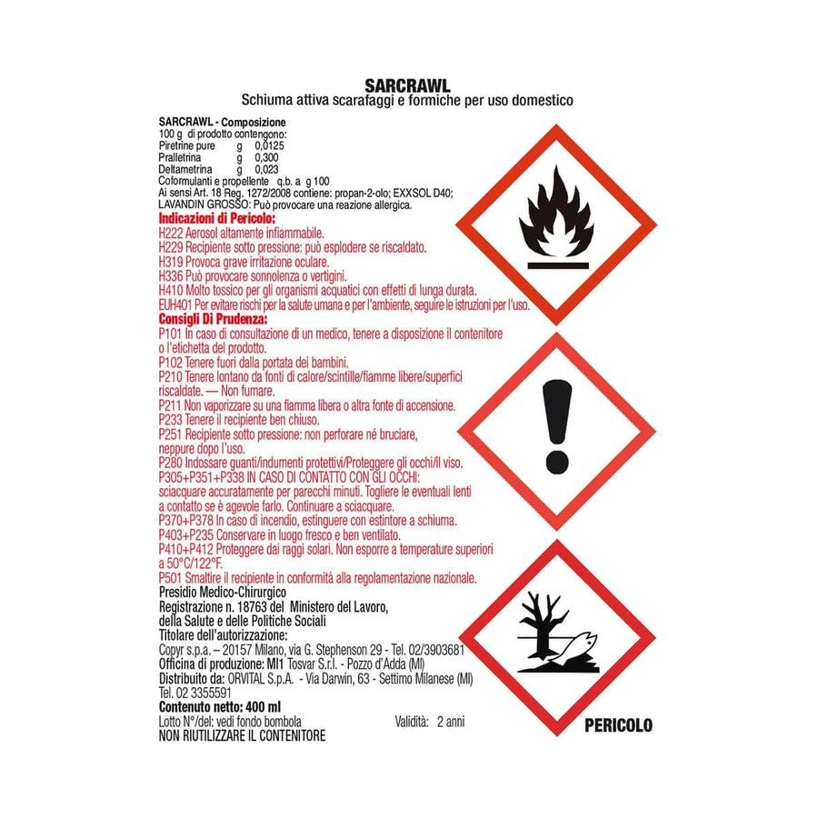 Bricocenter ANTI COCKROACH AND ANT FOAM 400 ML