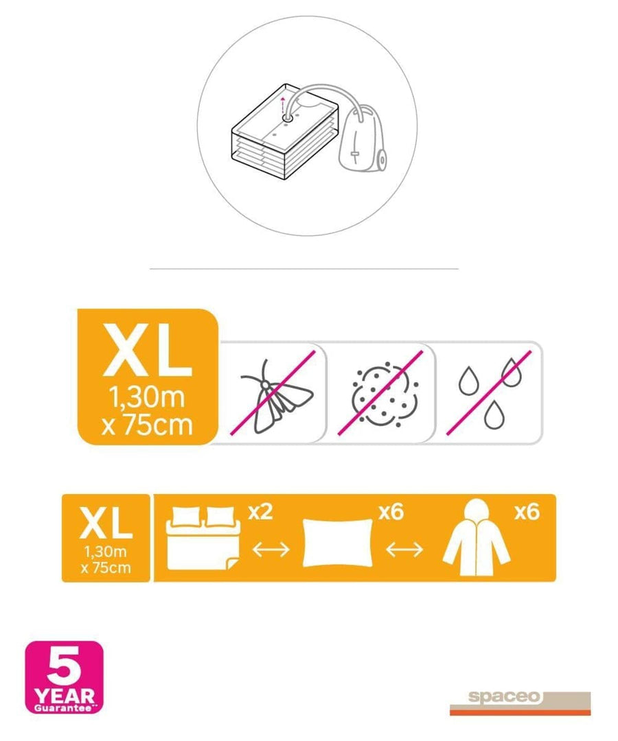 Bricocenter 2 SPACEO VACUUM BAGS TG XL 75X130 SPACEO