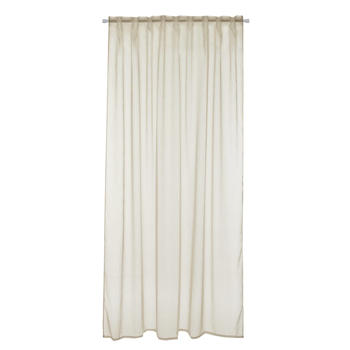 Bricocenter BEIGE SOFTY FILTER CURTAIN 200X280 CM WITH CONCEALED LOOP AND WEBBING