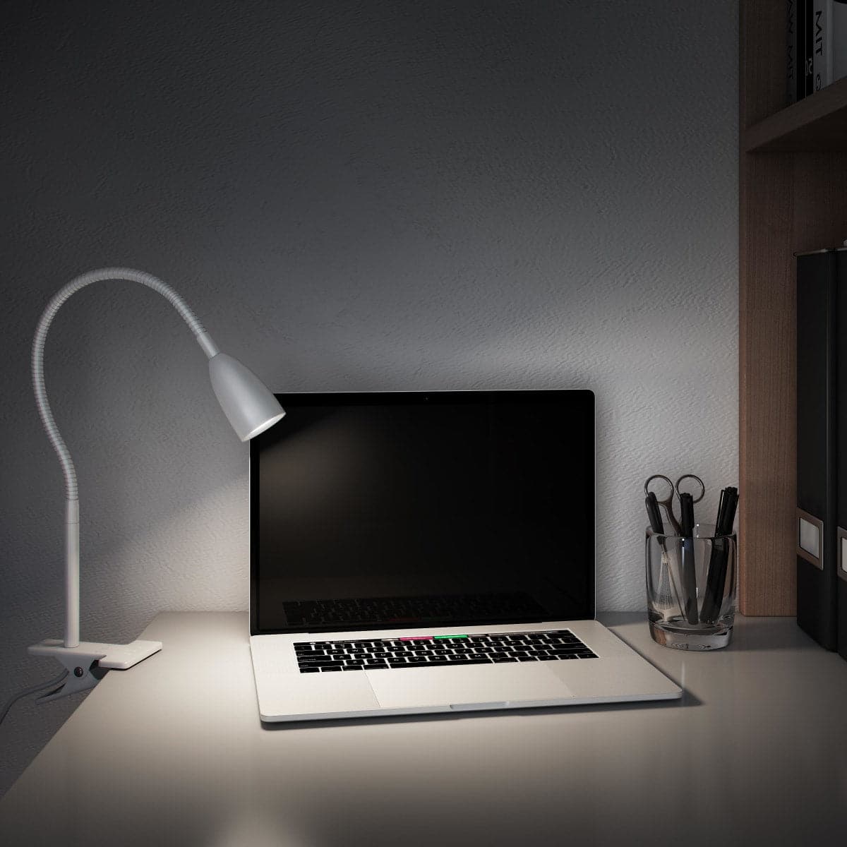 Bricocenter GAO STUDIO LAMP PLASTIC WHITE LED 390LM NATURAL LIGHT WITH CLAMP
