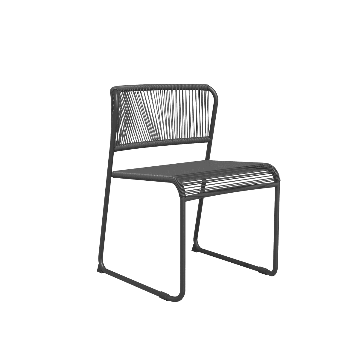 Bricocenter ARMCHAIR DUO NATERIAL Steel and wicker 50X59X71.5H cm anthracite