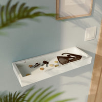 W40xD15xH3CM WOODEN TABLE IN WHITE - Premium Decorative Shelves from Bricocenter - Just €10.99! Shop now at Maltashopper.com