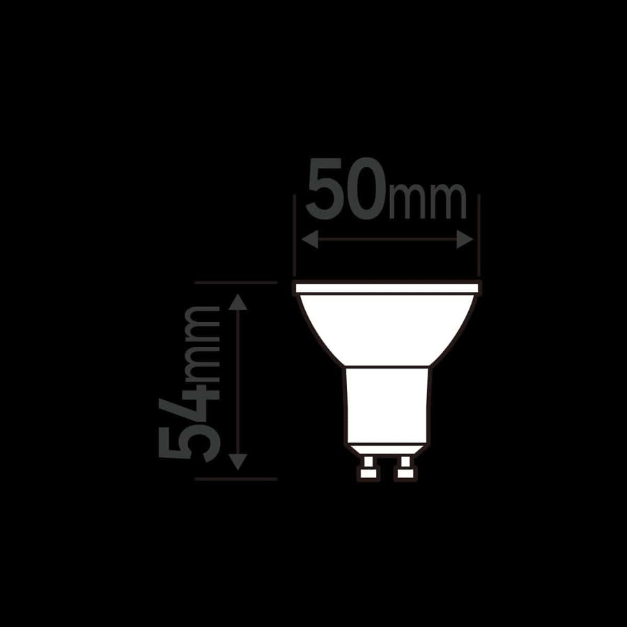 Bricocenter 3 LED BULBS GU10 50W CLEAR WARM LIGHT