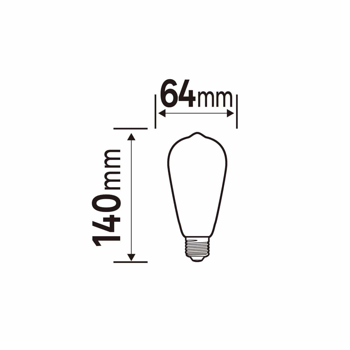 Bricocenter LED DECORATIVE BULB E27=75W TRANSPARENT WARM LIGHT