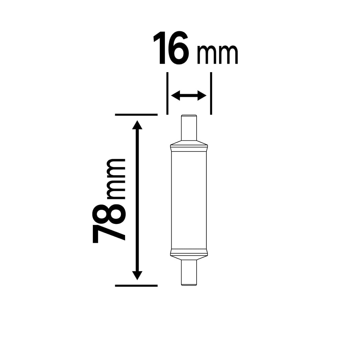 Bricocenter LED BULB R7S=40W 78MM WARM LIGHT