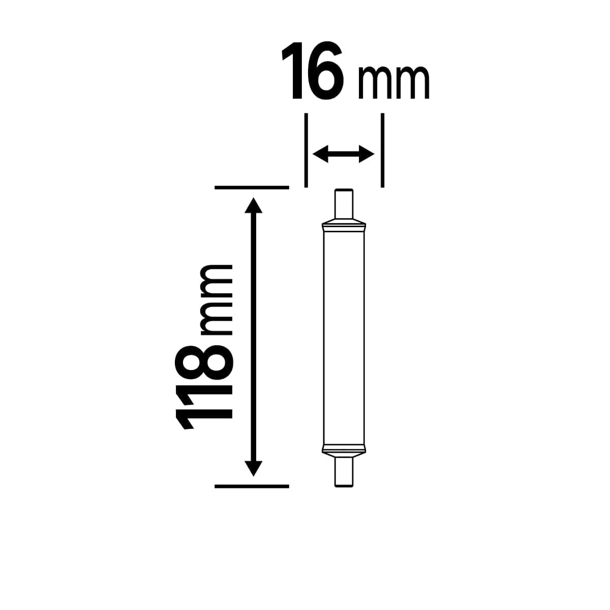 Bricocenter LED BULB R7S=63W 118MM WARM LIGHT