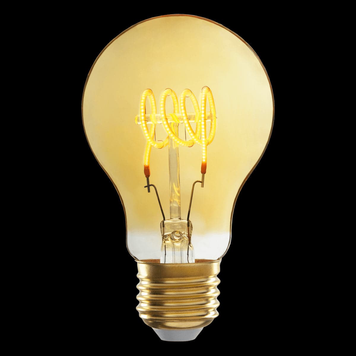 Decorative Led Bulb E27= 35W Drop Small Amber | MaltaShopper ...