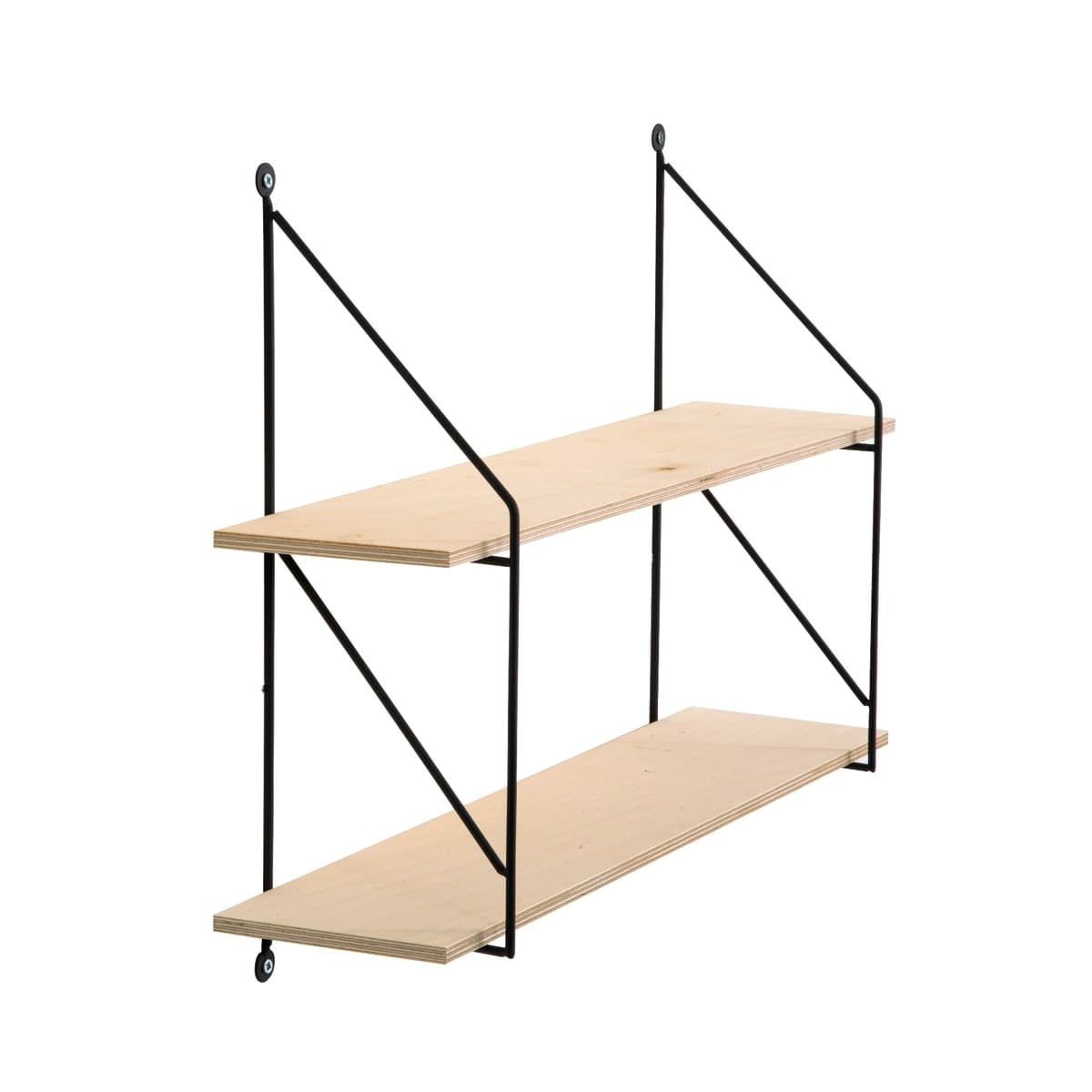 SET OF 2 SHELVES WITH BRACKET FRIDA 60X16XH44,5 - best price from Maltashopper.com BR440002568