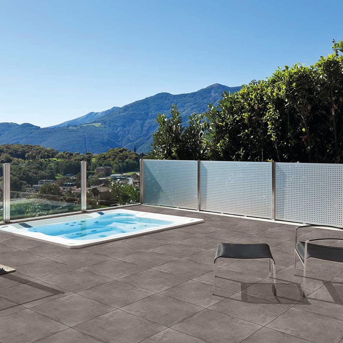 Bricocenter CEMENT TILES BLACK 60X60X2cm ON ORDER