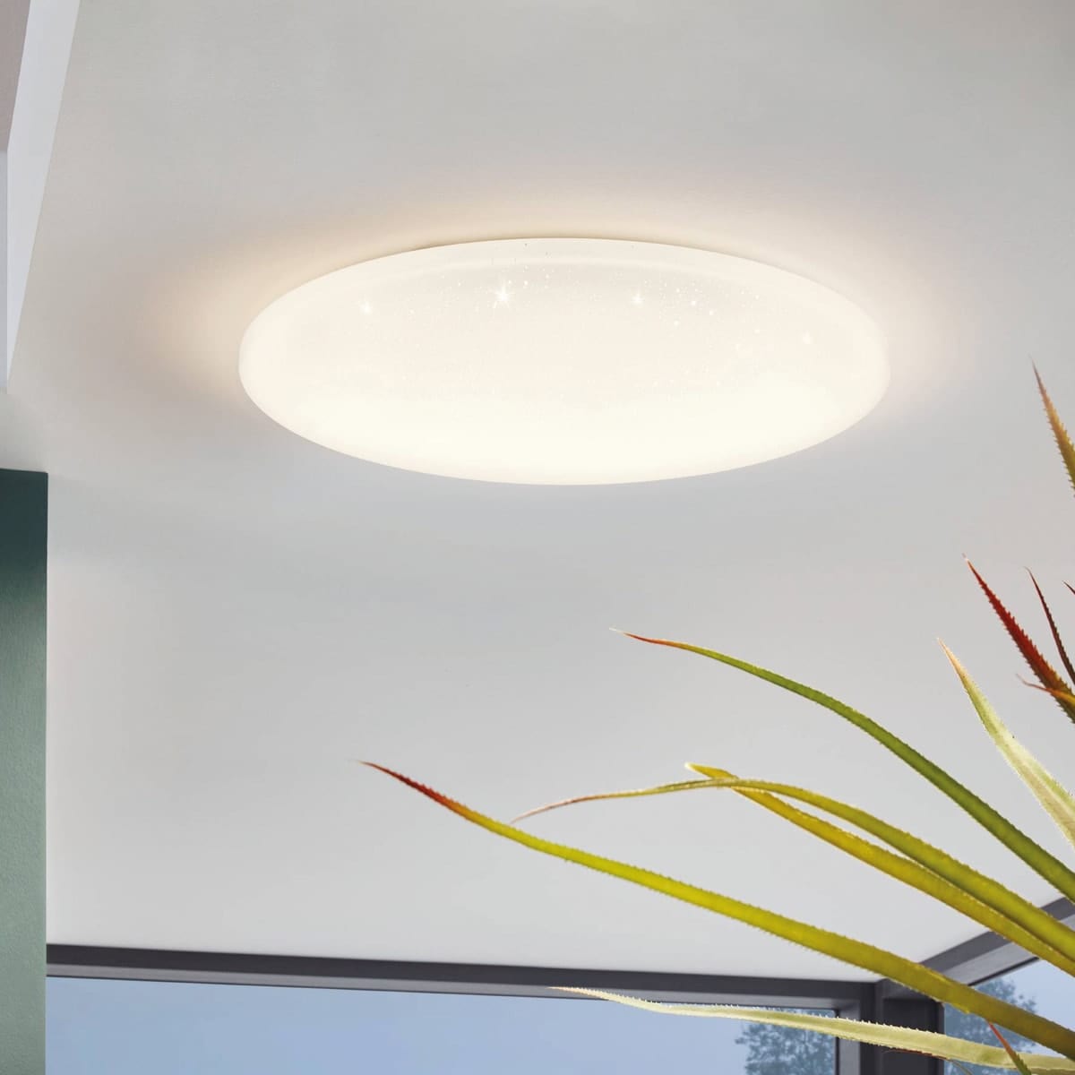 POGLIOLA CEILING LAMP POLYCARBONATE WHITE D50 CM LED 34W NATURAL LIGHT - best price from Maltashopper.com BR420008505