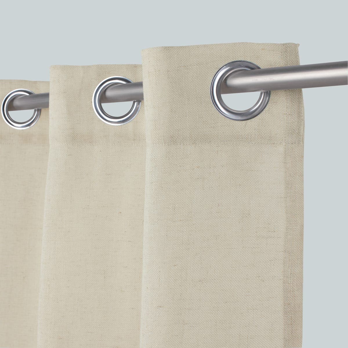 CHARLY ECRU OPAQUE CURTAIN 140X280 WITH EYELETS - best price from Maltashopper.com BR480001631