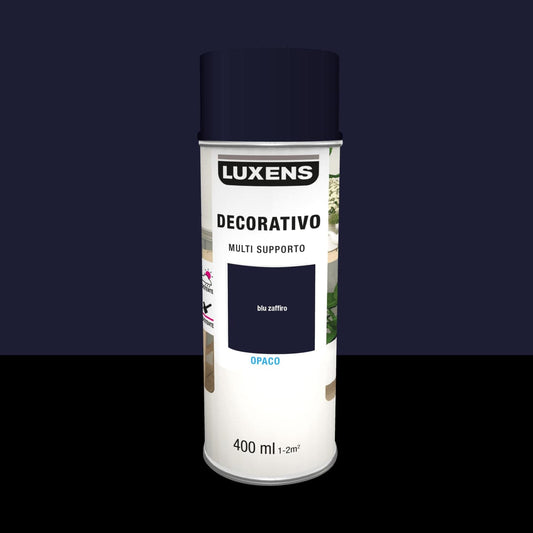 SPRAY SAPPHIRE BLUE MATT SOLVENT 400 ML LUXENS - best price from Maltashopper.com BR470004659