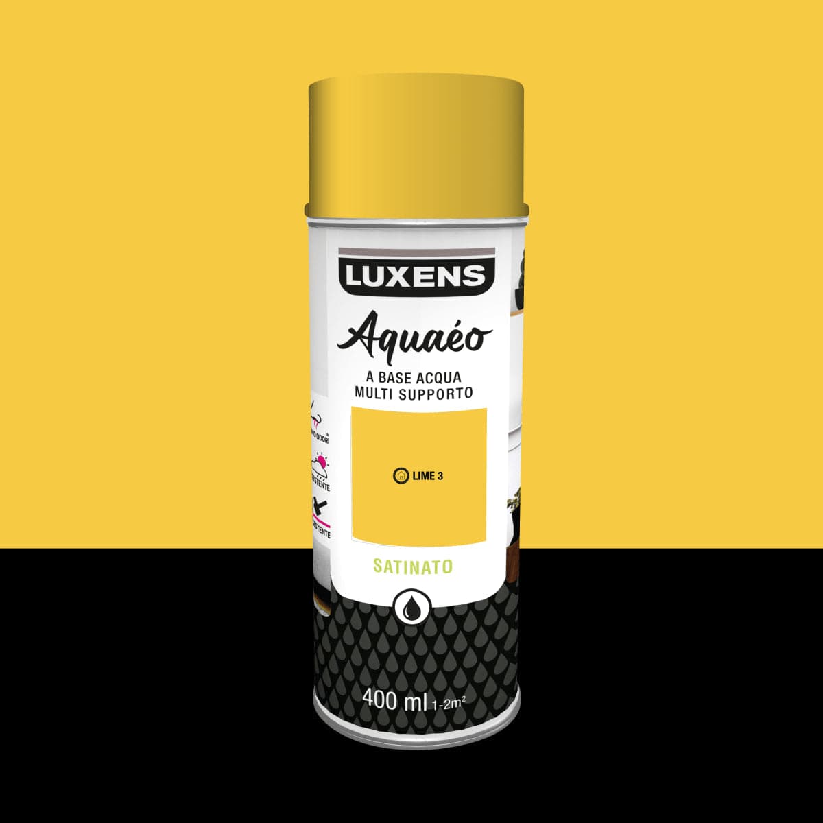 Bricocenter LUXENS WATER SATIN SPRAY LIME 3 400 ML