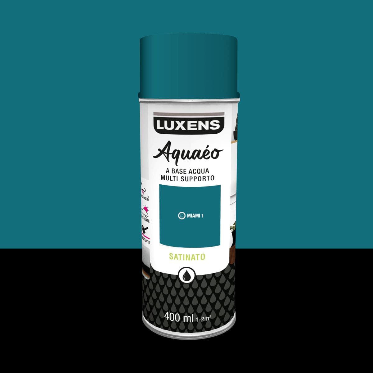 MIAMI 1 SATIN SPRAY WATER 400 ML LUXENS - best price from Maltashopper.com BR470004644